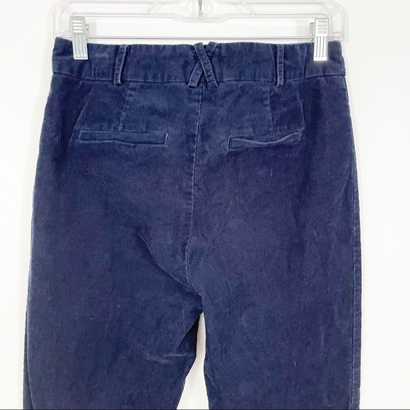 ANTHROPOLOGIE Essential Collection Navy Corduroy Ankle Crop Size 6 - Picture 5 of 10